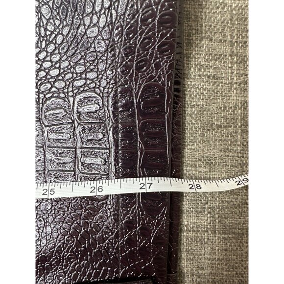 Rachel Comey Womens Size 6 Faux Leather Brown Midi Skirt Pockets & Button Front - Picture 6 of 6